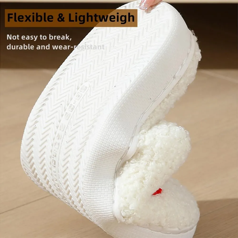 Cartoon Slippers for Womens Mens Cute Cozy Plush Warm Slip-on House Shoes for Indoor and Outdoor Meet Me at Midnight Strawberry Mushroom Evil Eyes Love Heart Slippers