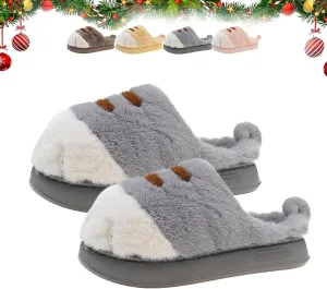 Cat Paw Slippers for Women, Cat Foot Slippers, Cat Slippers Cute Funny 3D Cat Paw Cartoon Slippers, Winter House Shoes
