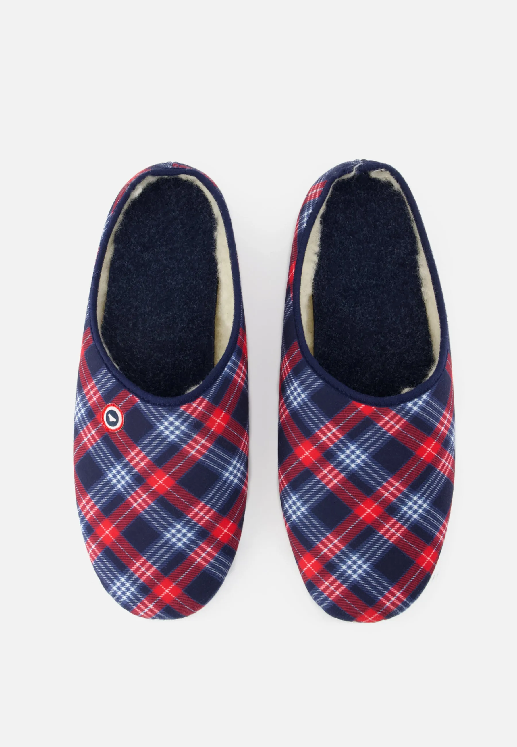 Chaussons d'intérieur en laine - Claudio Tartan