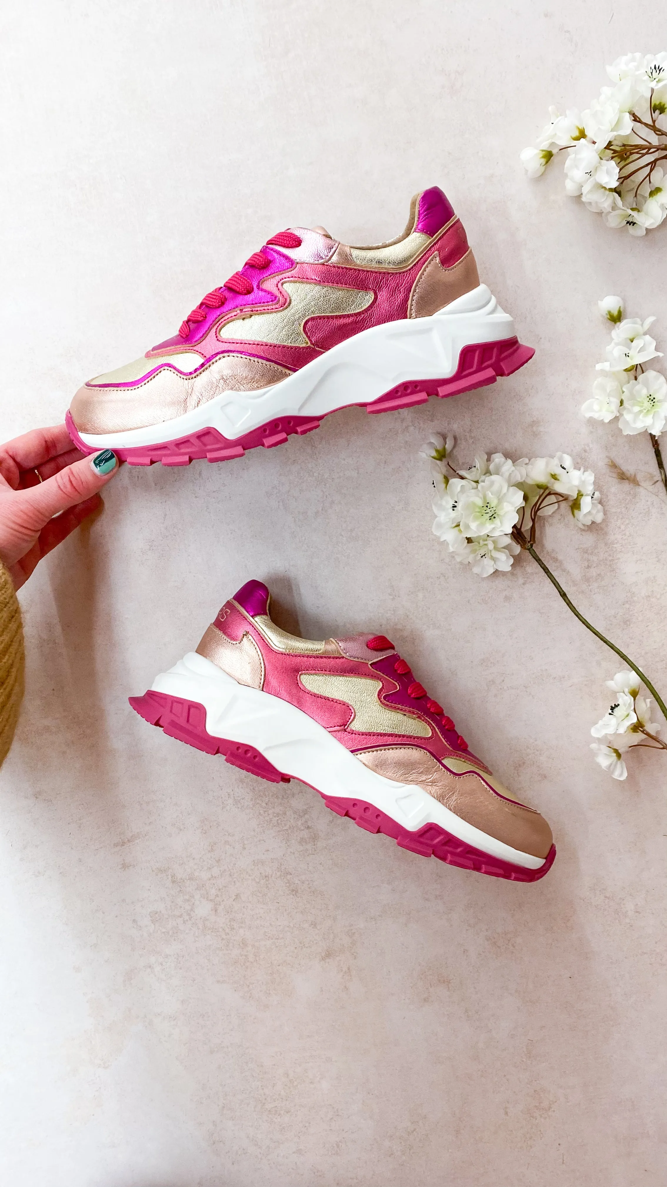 CHESTER metallic - Sneakers | Champagne / Pink