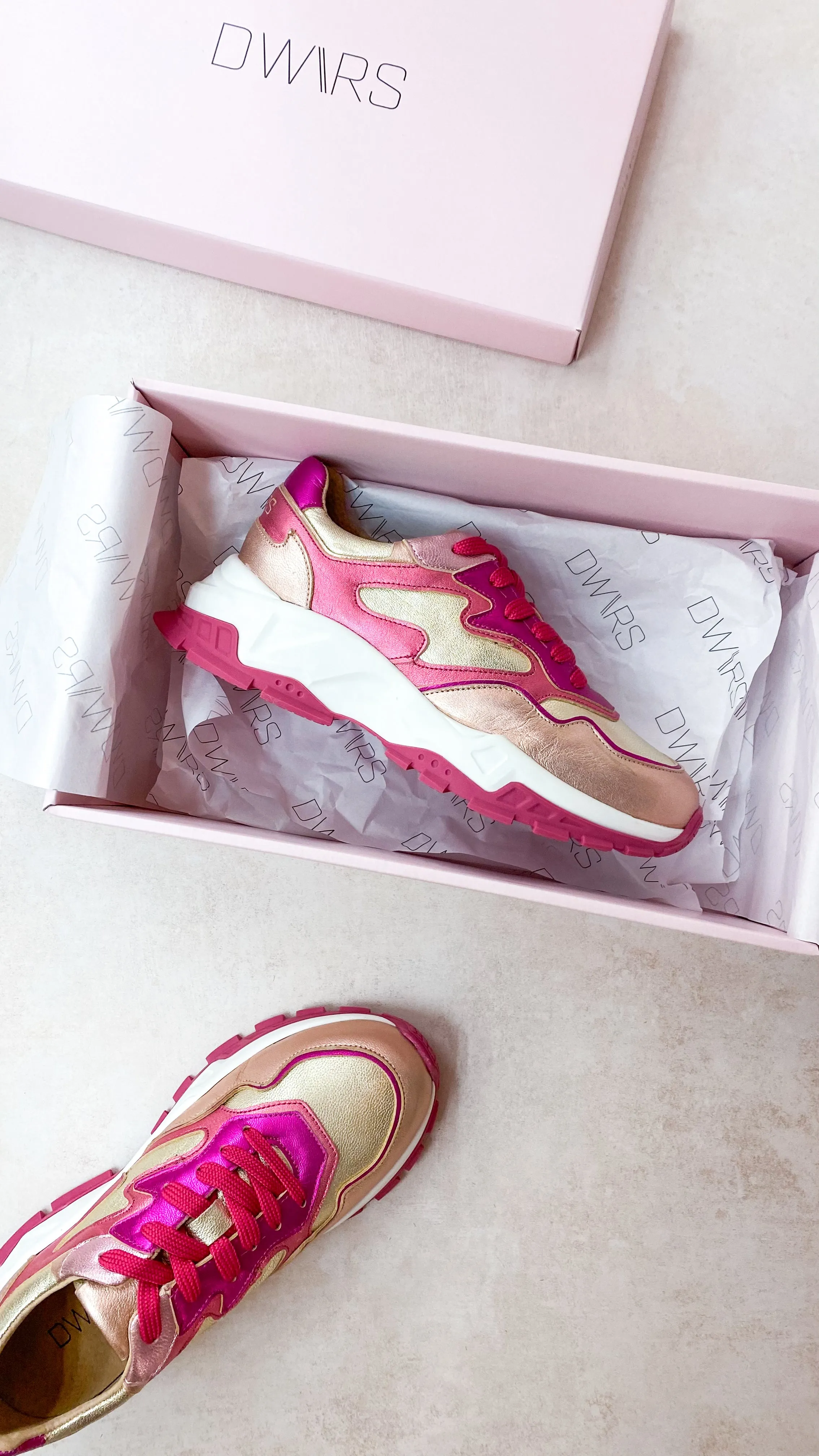 CHESTER metallic - Sneakers | Champagne / Pink
