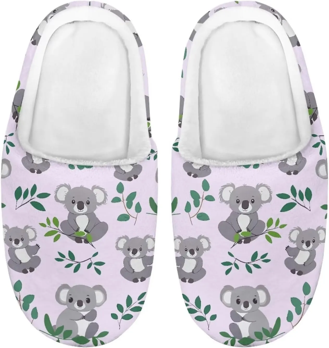 Children's Plush Slippers Cozy Plush Slip-on House Shoes with Memory Foam Warm Winter Kids Non-Slip Indoor Slipper