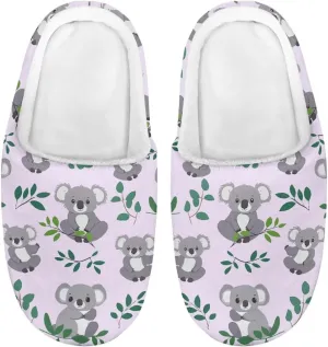Children's Plush Slippers Cozy Plush Slip-on House Shoes with Memory Foam Warm Winter Kids Non-Slip Indoor Slipper