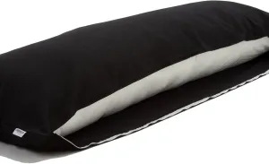 Comodo Original CMC9150R Body Pillow Cover with Zipper 100% Cotton Dakimakura Pillow Case [Made in Japan] (Black, 20 x 60 inch (150cm x 50cm))
