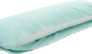 Comodo Original CMC9150R Body Pillow Cover with Zipper 100% Cotton Dakimakura Pillow Case [Made in Japan] (Ice Blue, 20 x 60 inch (150cm x 50cm))