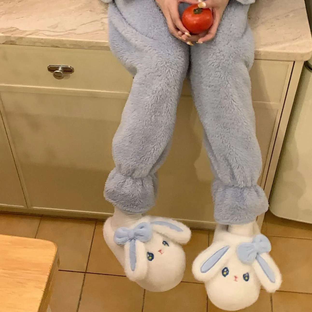 Cute Bunny Plush Slippers