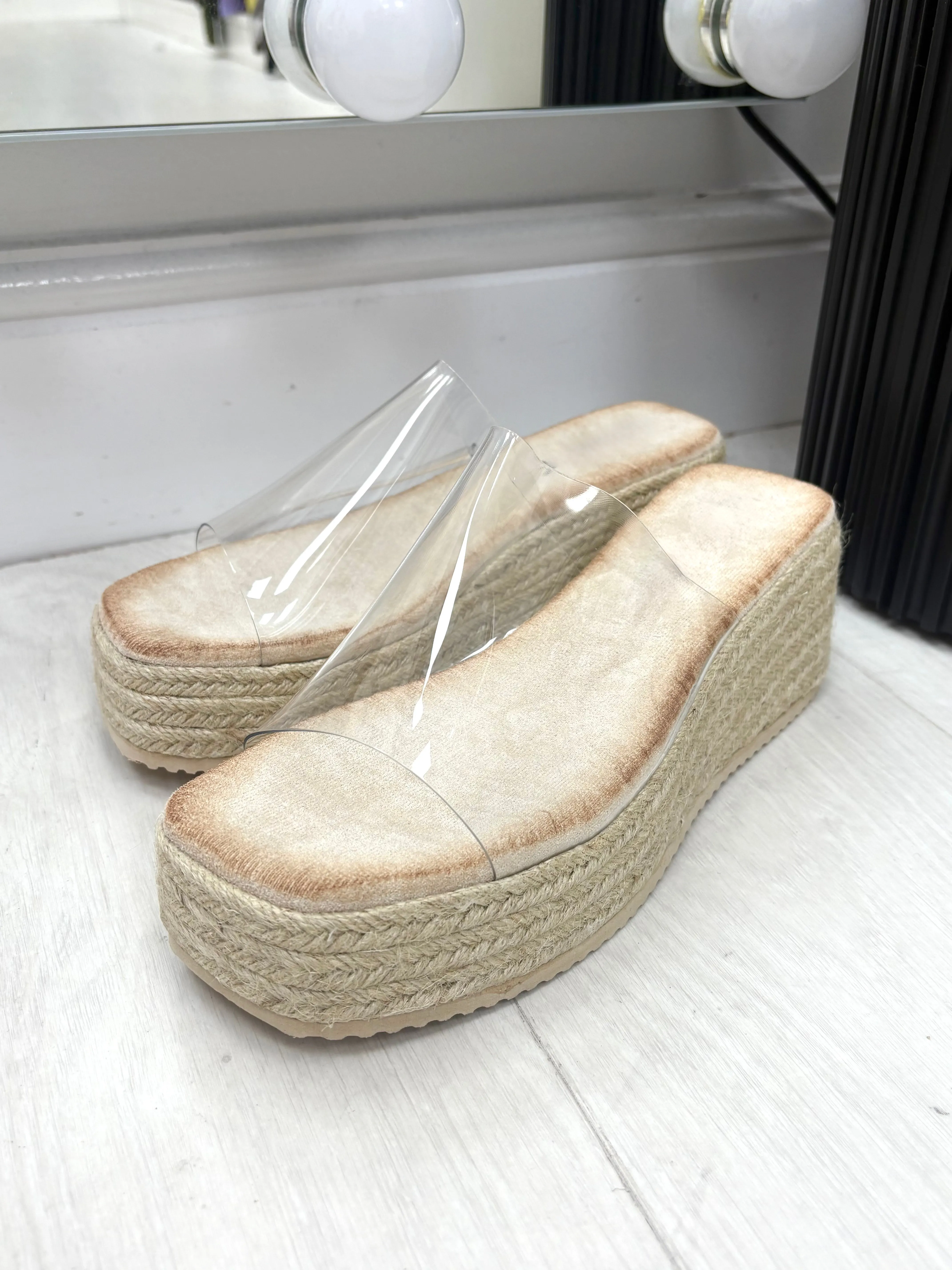 Cybil Woven Platform Mules