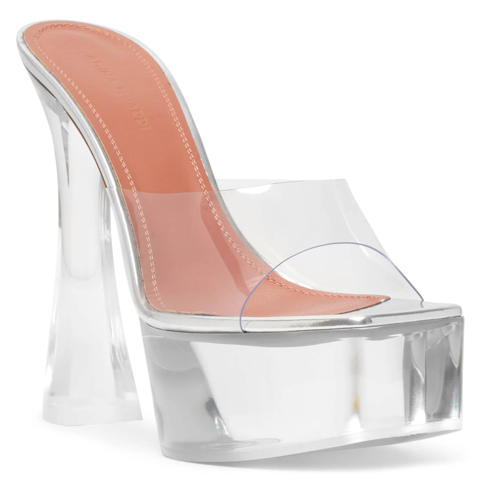 Dalida transparent pvc mule sandals