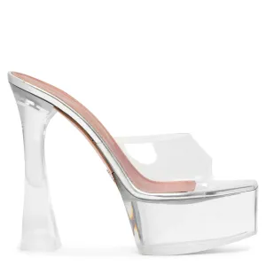 Dalida transparent pvc mule sandals