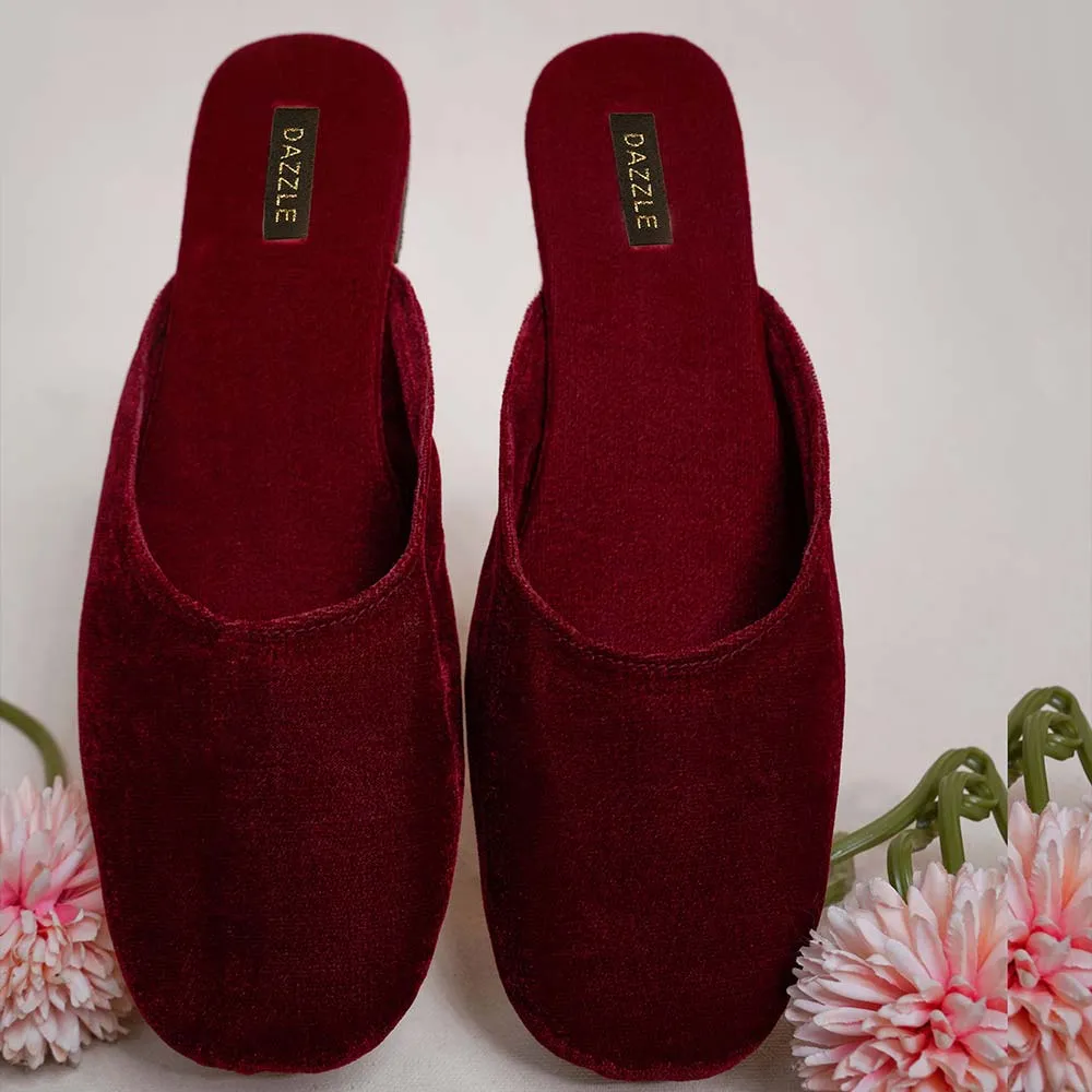 Dazzle By Sarah - Velour (Red) Shoes