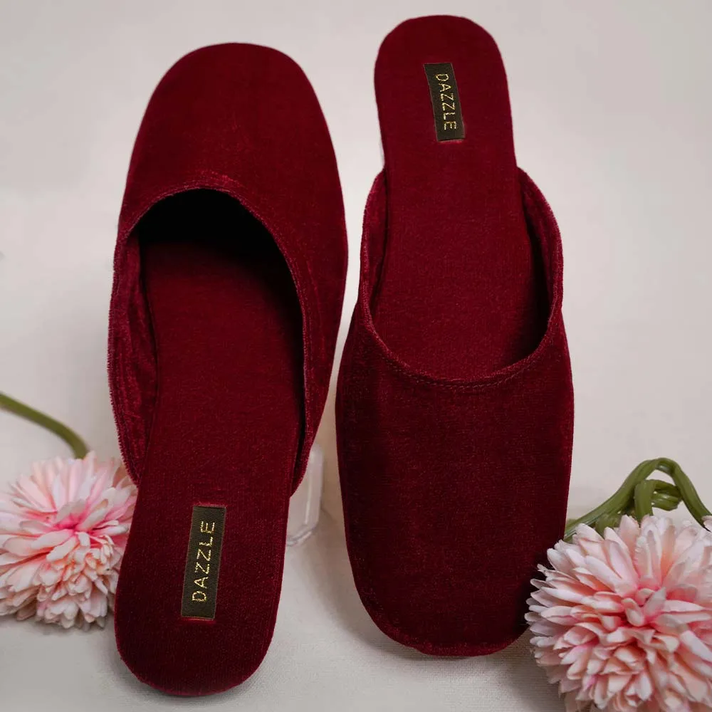 Dazzle By Sarah - Velour (Red) Shoes