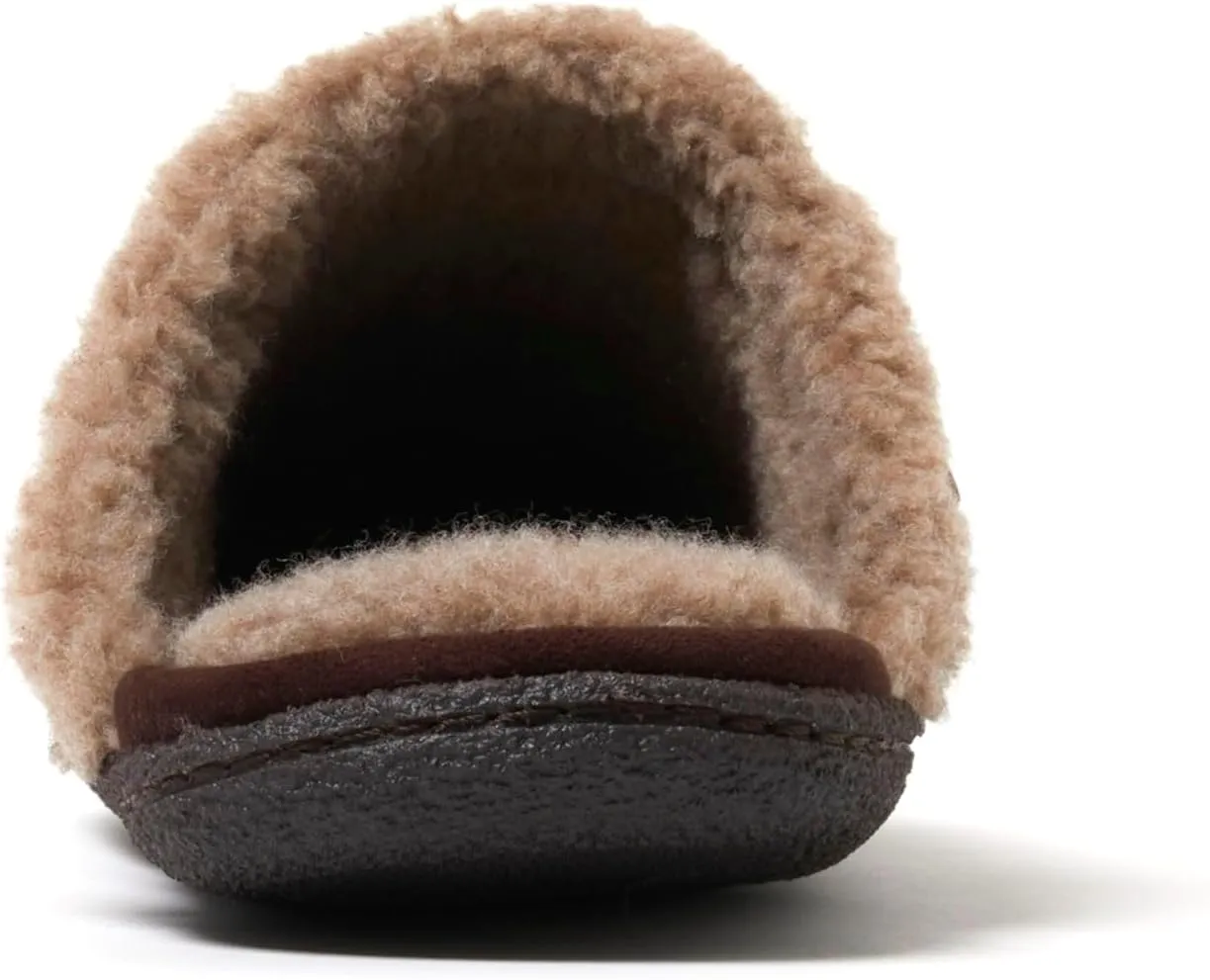 Dearfoams Men's Matthew Moc Toe Scuff Indoor Outdoor House Shoe Slipper