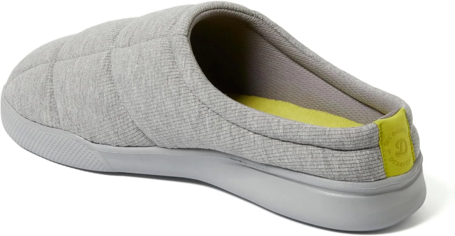 Dearfoams Men's Memory Foam Indoor Outdoor House Slipper-Brayden Clog-Gifts