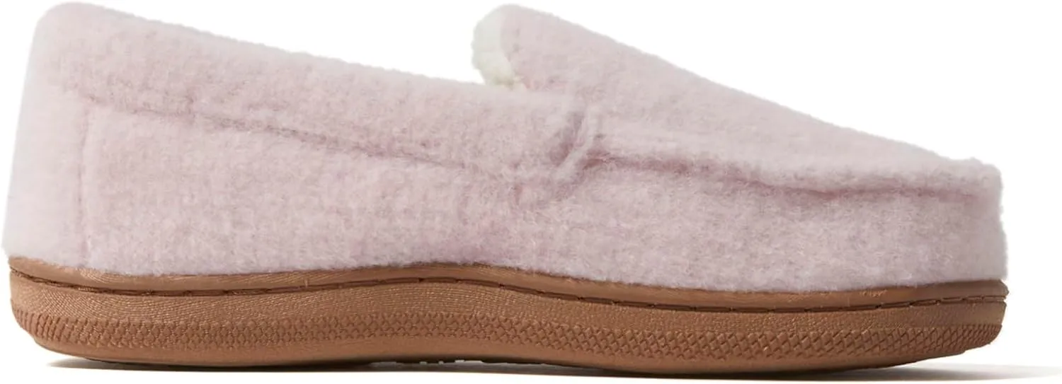 Dearfoams Unisex-Child Gifts for Kids Memory Foam Cozy Amari Moccasin Slipper