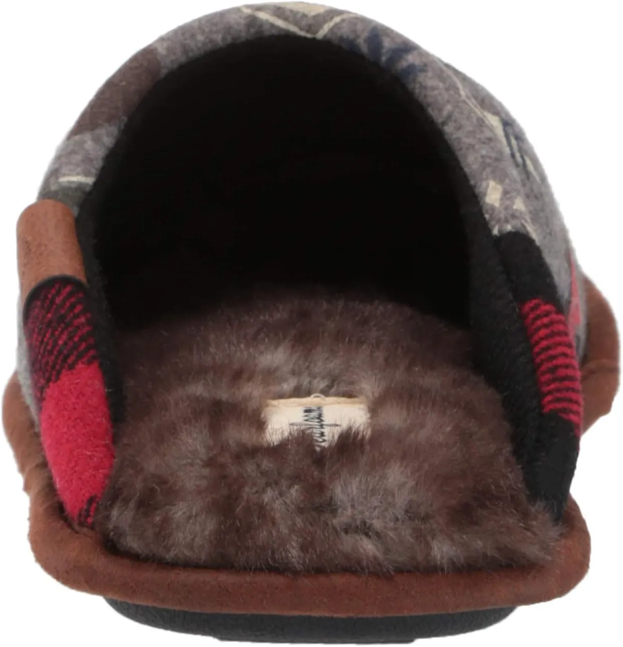 Dearfoams Women's Alpine Print Family Mood Bear Scuff Slipper