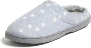 Dearfoams Women's Memory Foam Indoor Outdoor Darcy Velour Clog House Slipper with Wide Widths