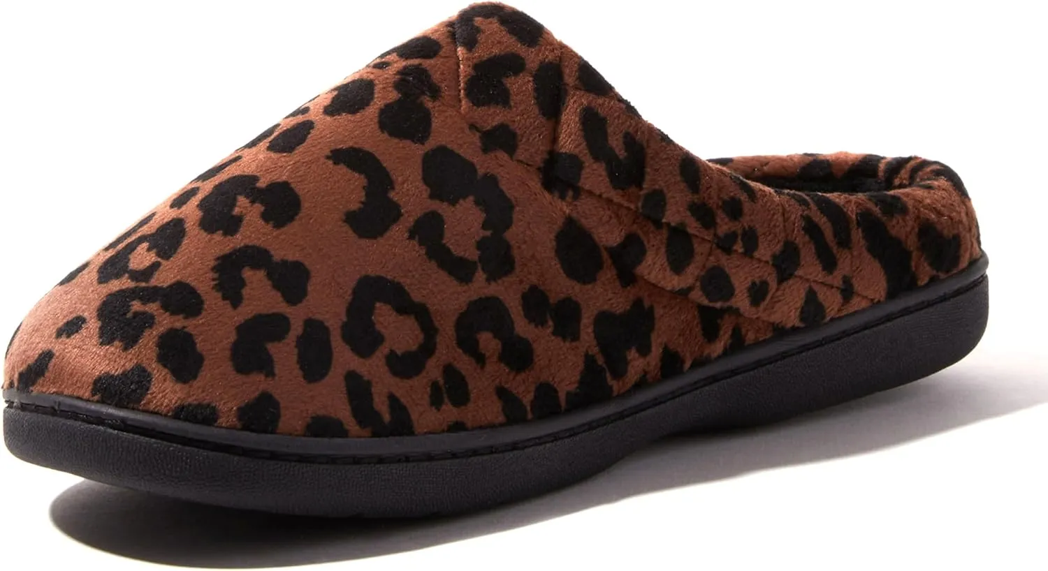 Dearfoams Women's Memory Foam Indoor Outdoor Darcy Velour Clog House Slipper with Wide Widths