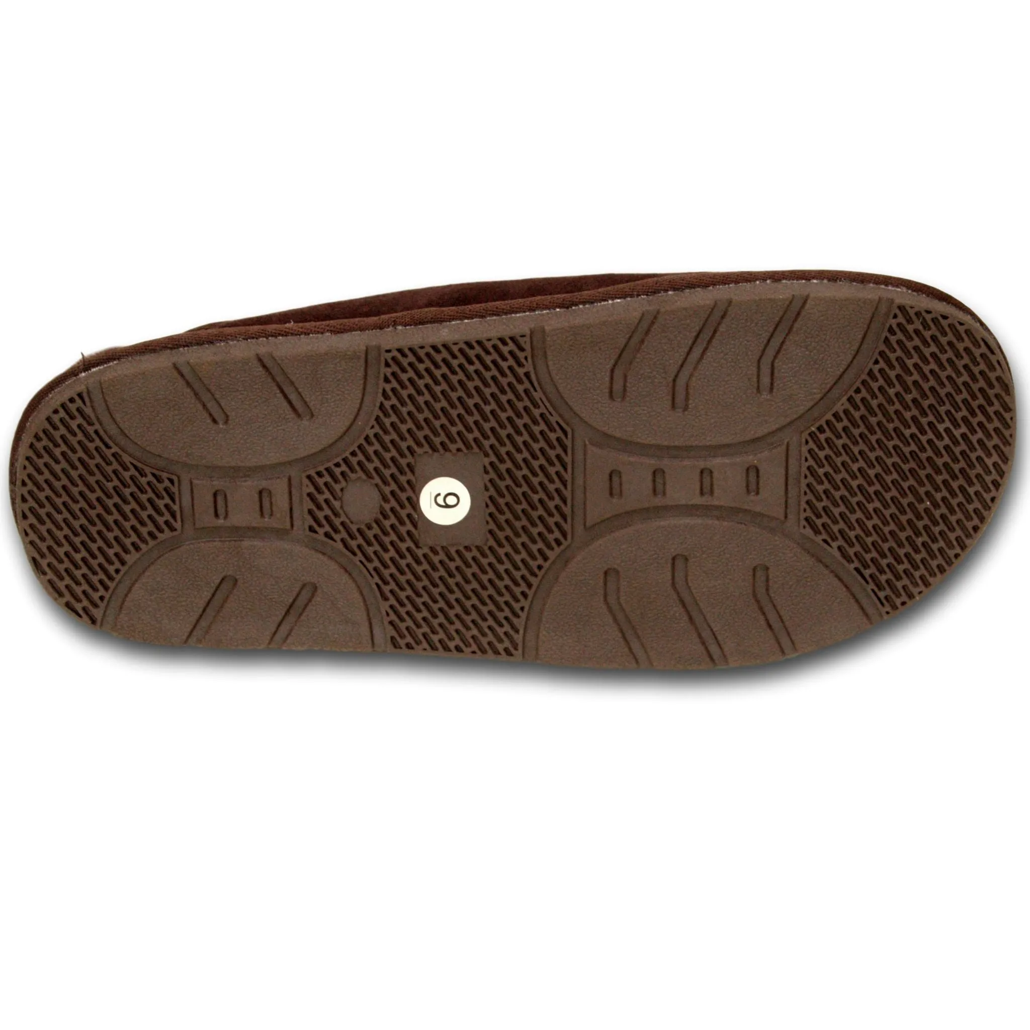 Deluxe Mens 'Michael' Sheepskin Slipper Mule - Chocolate