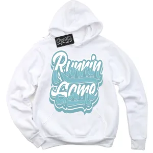 Denim Turquoise Dunk Sneaker Hoodie Running Game Graphic