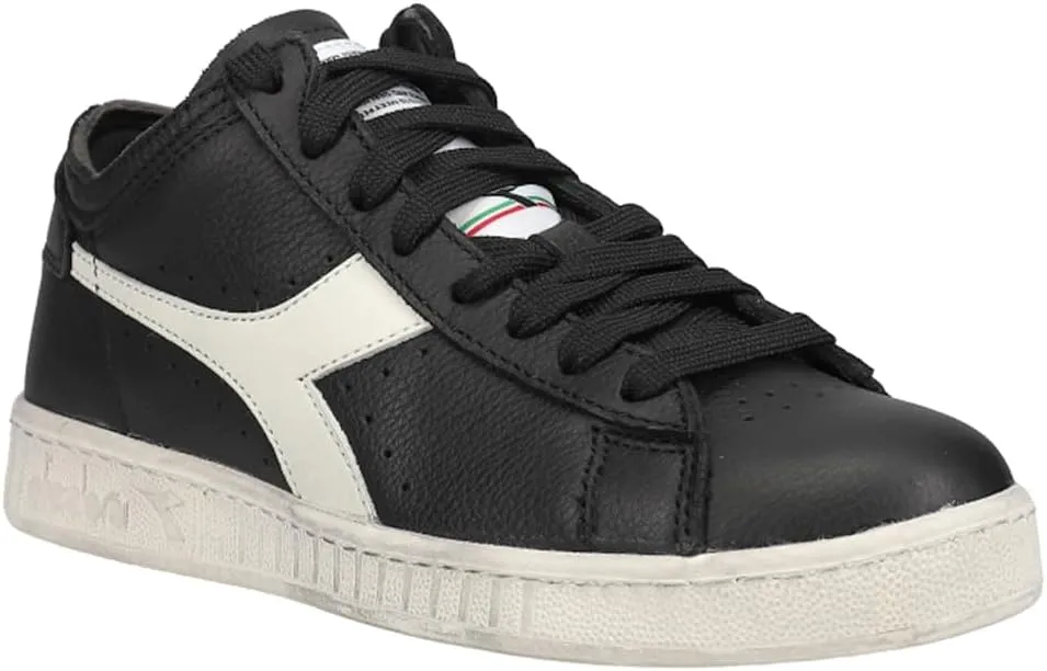 Diadora Mens Game L Waxed Row Cut Lace Up Sneakers Shoes Casual - Black