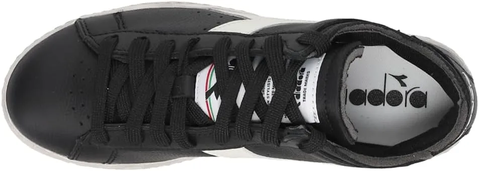 Diadora Mens Game L Waxed Row Cut Lace Up Sneakers Shoes Casual - Black