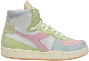 Diadora Mens Mi Basket Arcobaleno Italia High Sneakers Shoes Casual - Multi, White