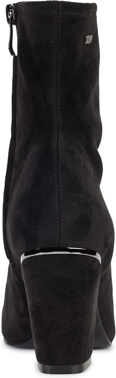 DKNY Women's Cavale Evening Fashion Bootie with Block Heel Boot