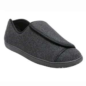 Doctor 2 Black Wool Men's Slippers