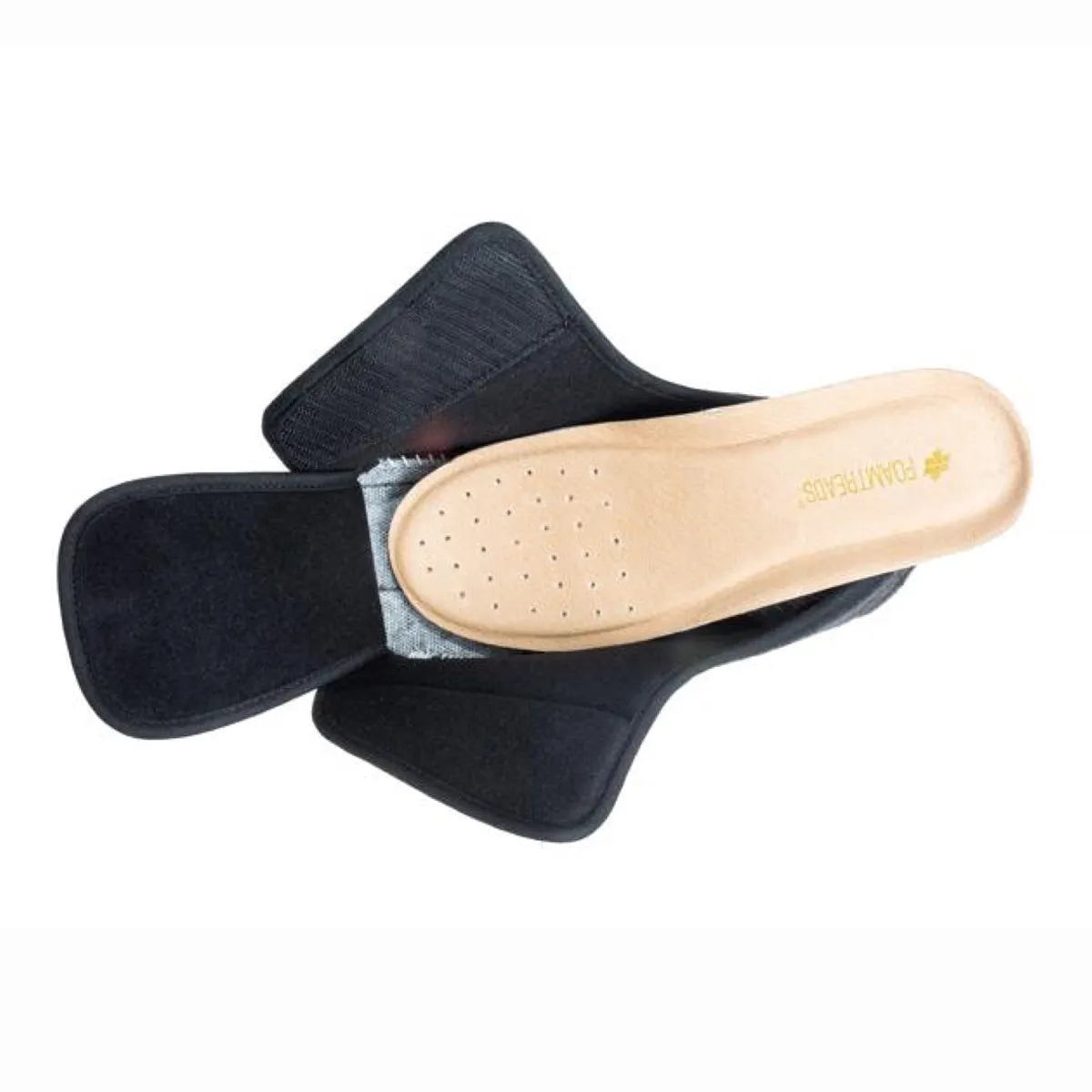 Doctor 2 Black Wool Men's Slippers