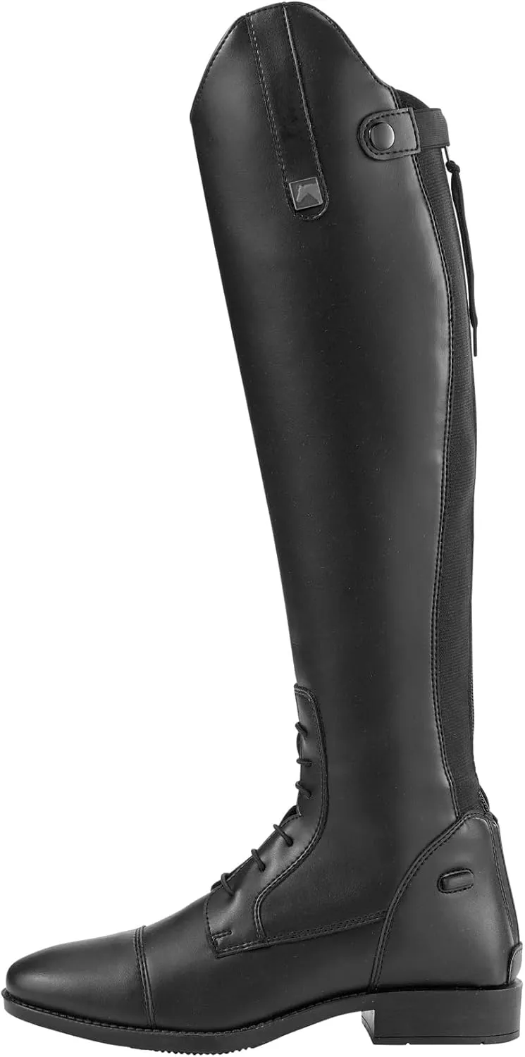 Dover Saddlery Riding Sport Ladies' Equestrian Black Synthetic Leather Field Boots