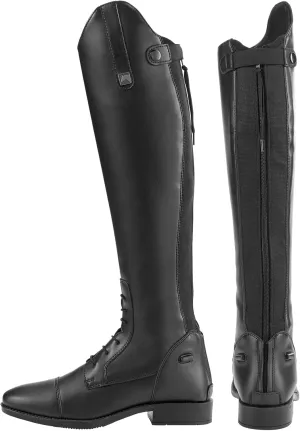 Dover Saddlery Riding Sport Ladies' Equestrian Black Synthetic Leather Field Boots