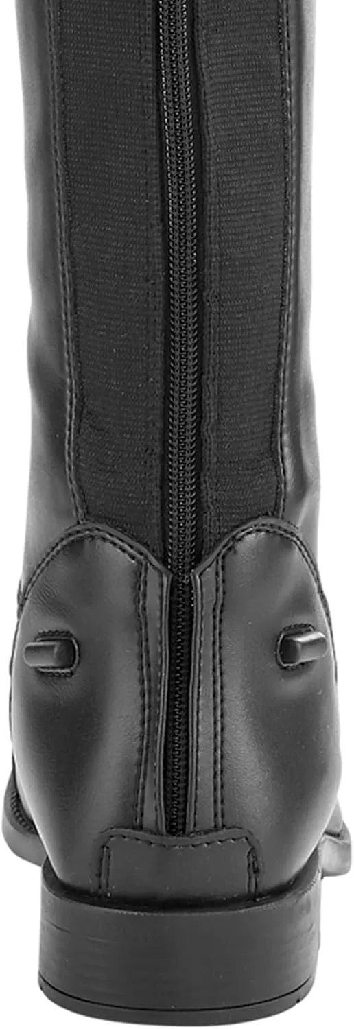 Dover Saddlery Riding Sport Ladies' Equestrian Black Synthetic Leather Field Boots
