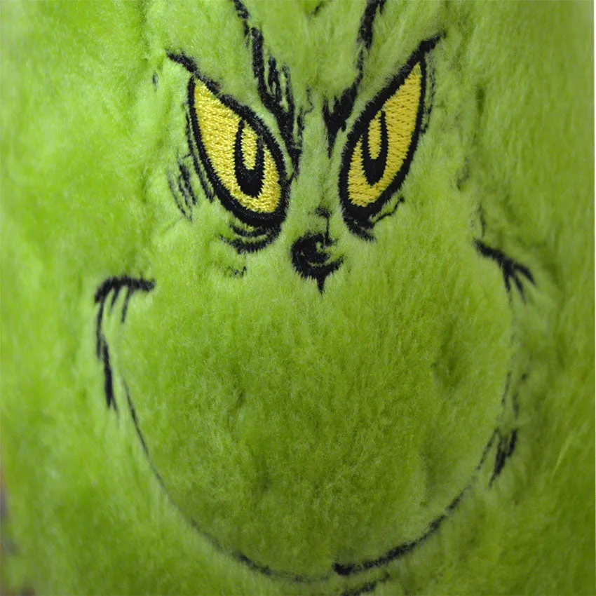 Dr. Seuss' Grinch Face Unisex Adult Scuff Slippers