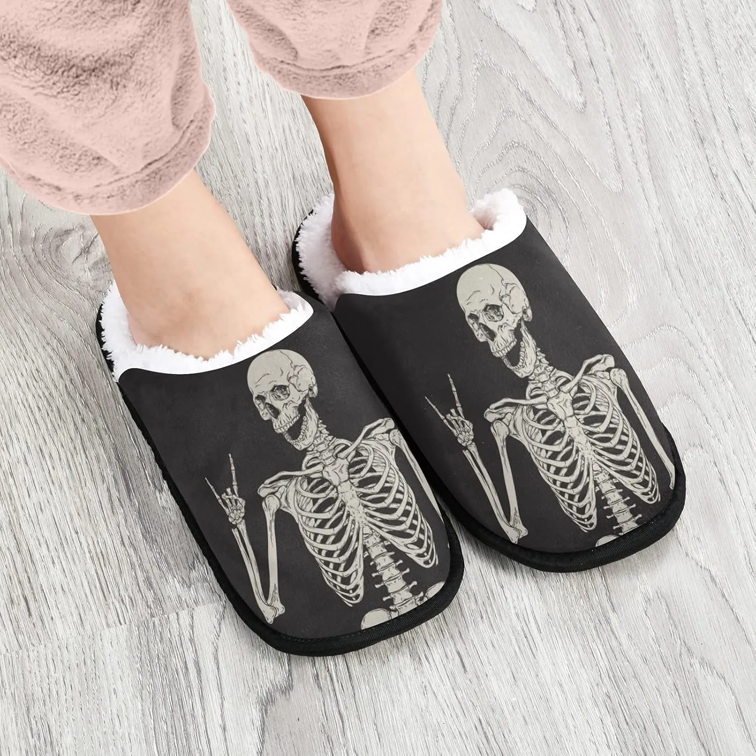Dussdil Winter Spa Slippers Home House Slippers for Women Men Travel Slipper Soft Memory Foam Slipper Non Slip for Hotel Bedroom Shoes Slippers