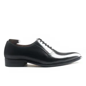 Elegant Black Plain Toe Oxford Shoes
