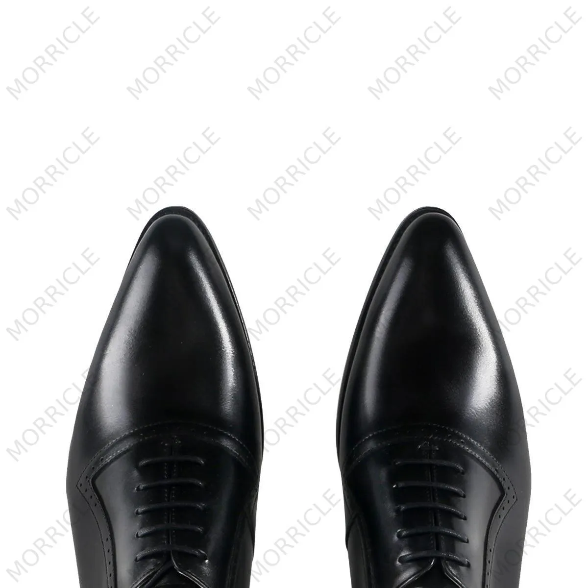 Elegant Black Plain Toe Oxford Shoes