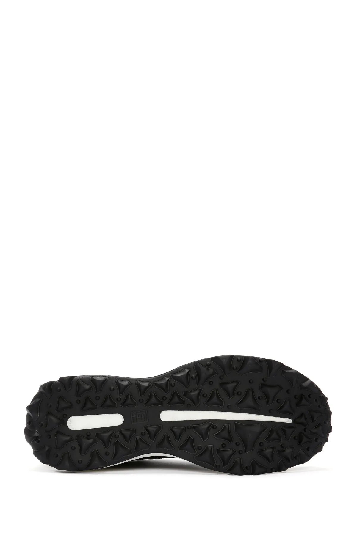 Erkek Siyah Bağcıklı Kalın Tabanlı Deri Sneaker