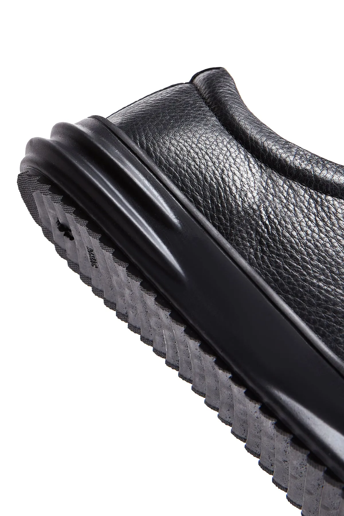 Erkek Siyah Deri Casual Sneaker