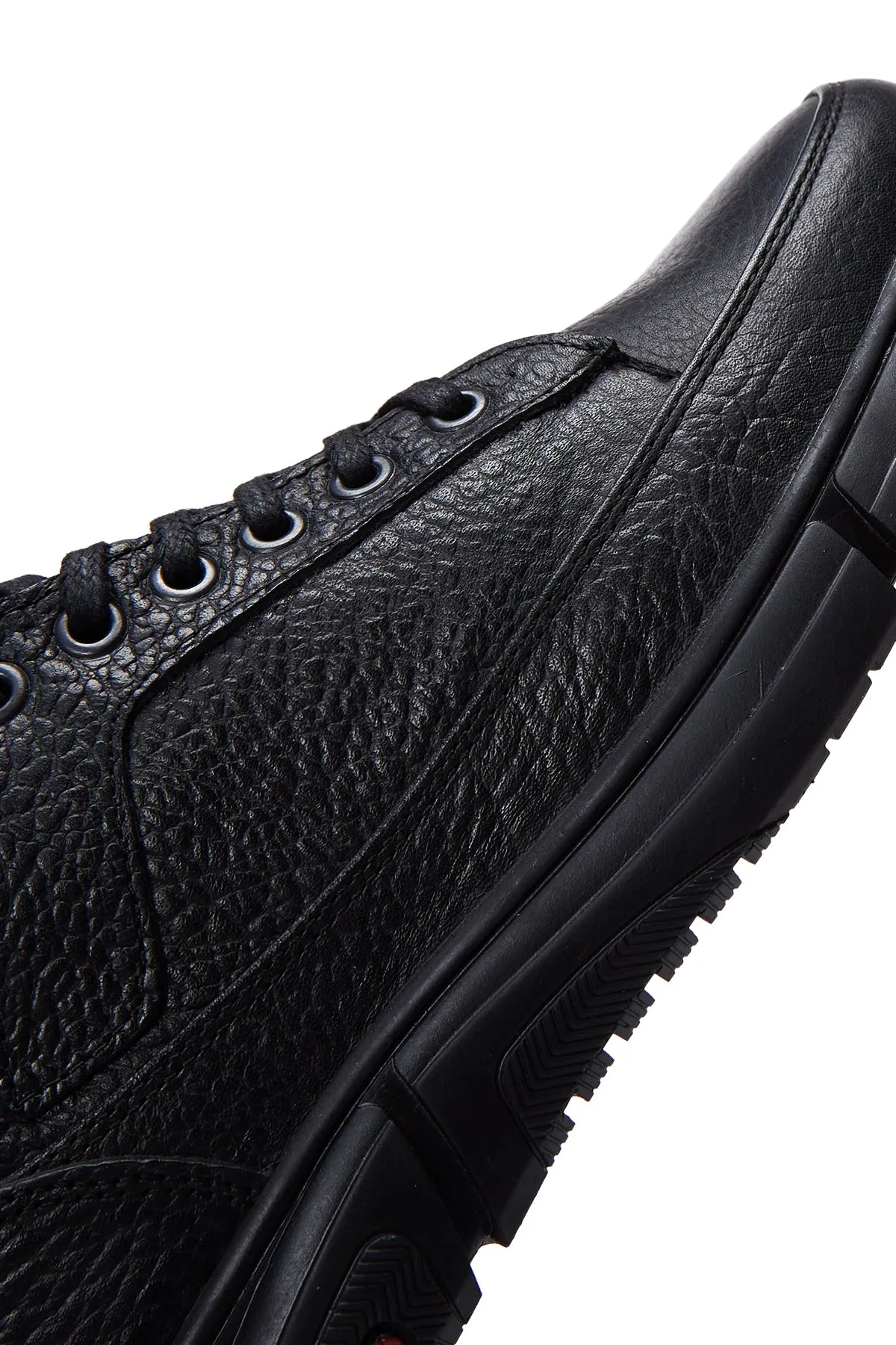 Erkek Siyah Deri Casual Sneaker