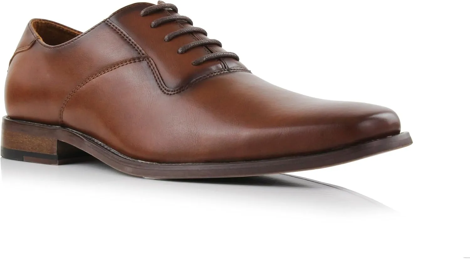 Ferro Aldo Alvin MFA19696 Men's Plain Square-Toe Derby Dress Shoes