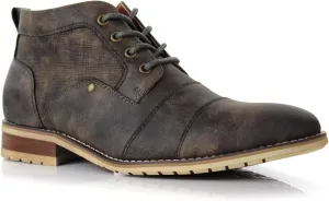 Ferro Aldo Blaine MFA806035 Mens Casual Brogue Mid-Top Lace-Up and Zipper Boots…