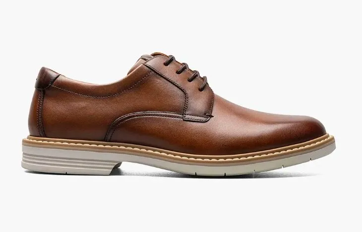 Florsheim Cognac Norwalk Men's Plain Toe Oxford Shoe 13369-229