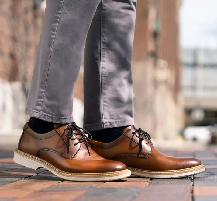 Florsheim Cognac Norwalk Men's Plain Toe Oxford Shoe 13369-229