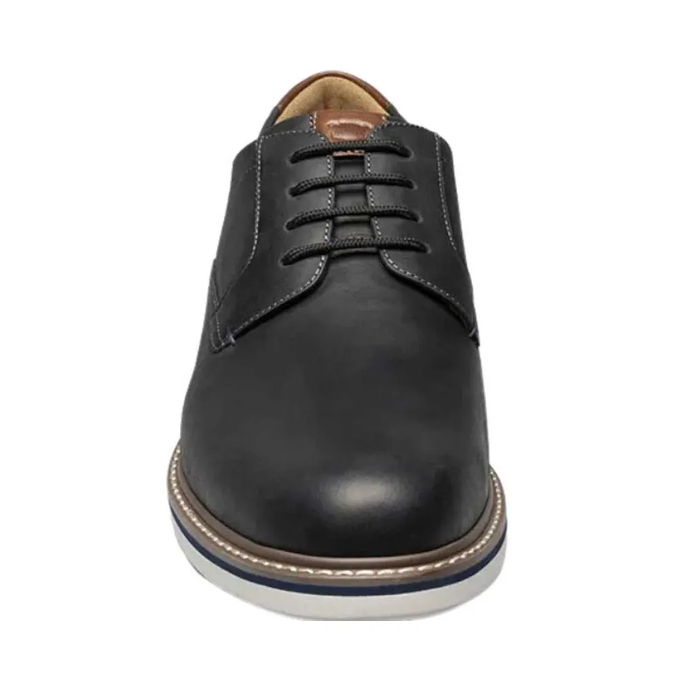 Florsheim Norwalk Plain Toe Black Crazy Horse Oxford (Men's)