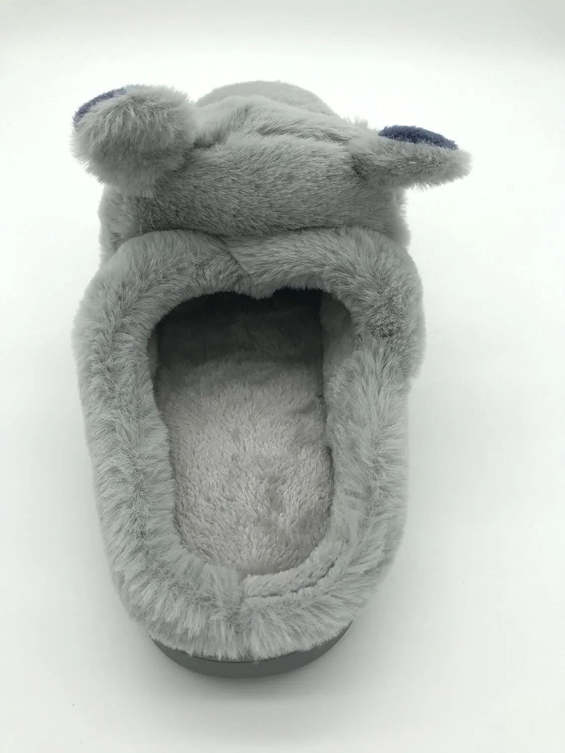 Fuzzy Hippo Slippers - Funny Plush Hippo Animal Slippers, Non-Skid Indoor Outdoor Hippo Style Cotton Shoes For Women Men