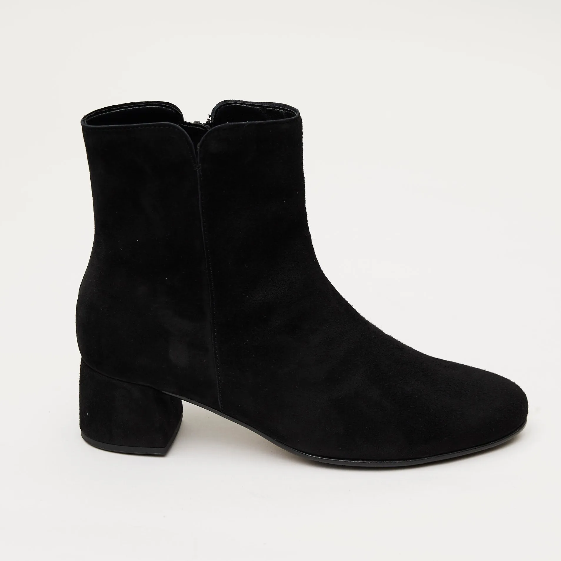 Gabor Black Suede Ankle Boot