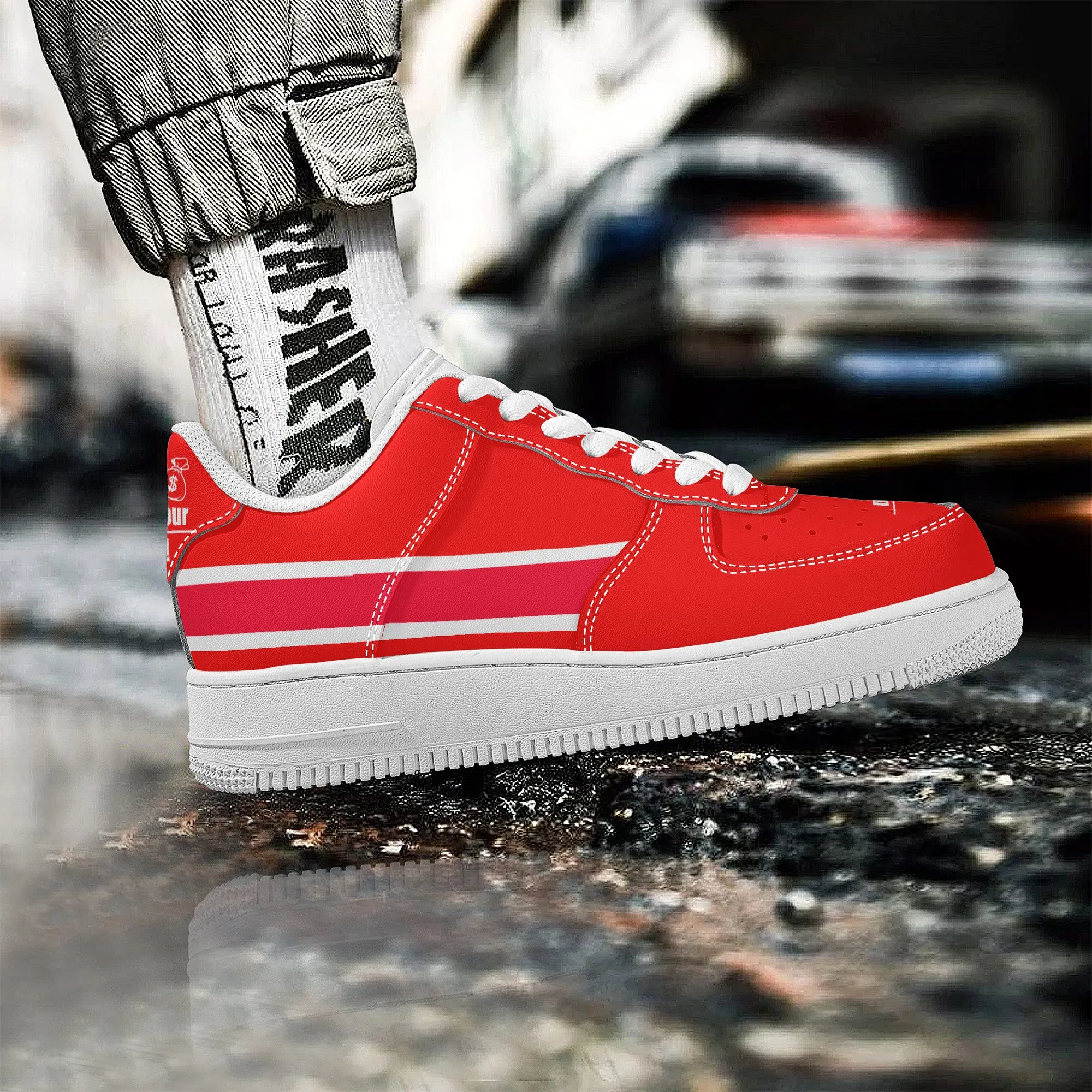 Get That Bag, Low Top Unisex Sneaker