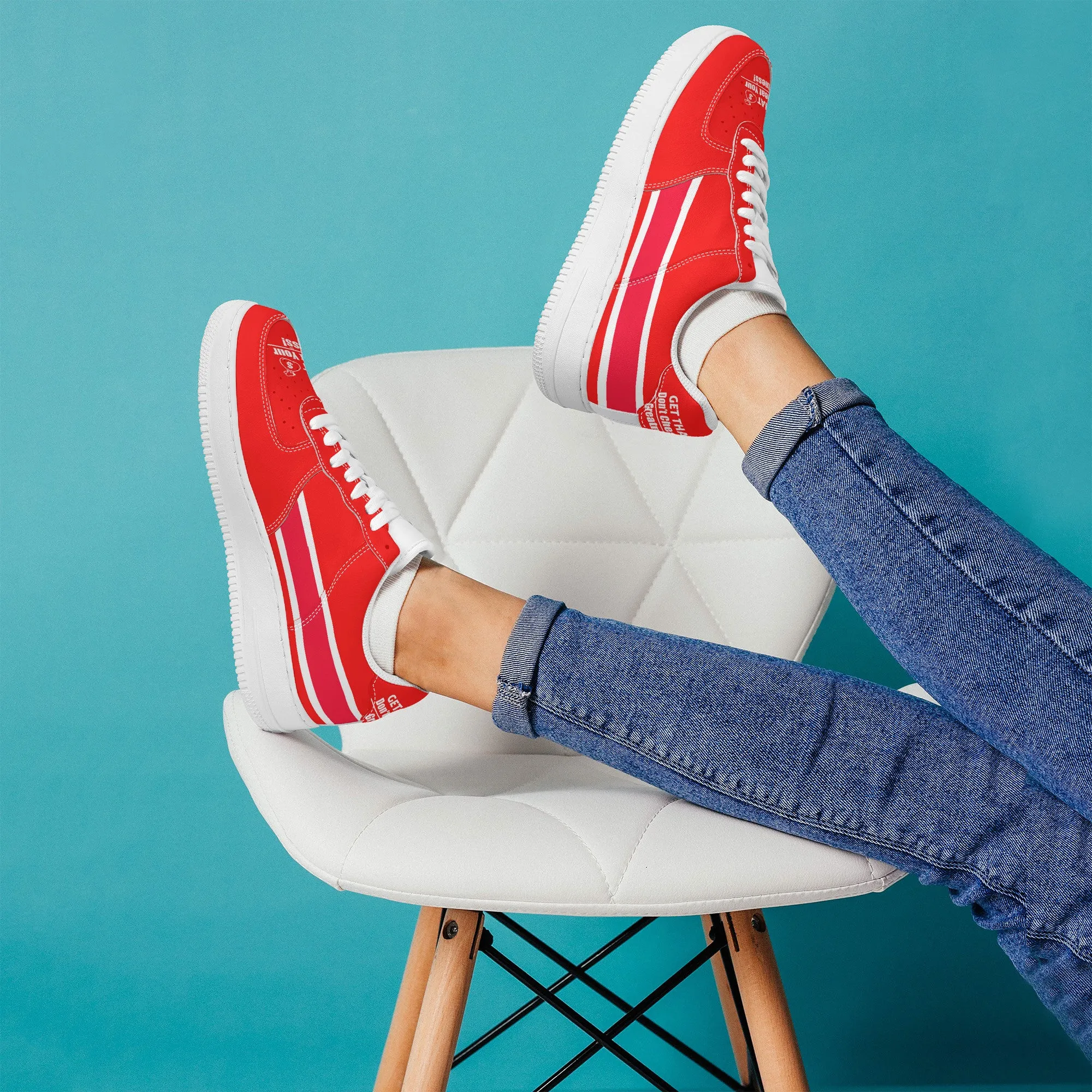 Get That Bag, Low Top Unisex Sneaker