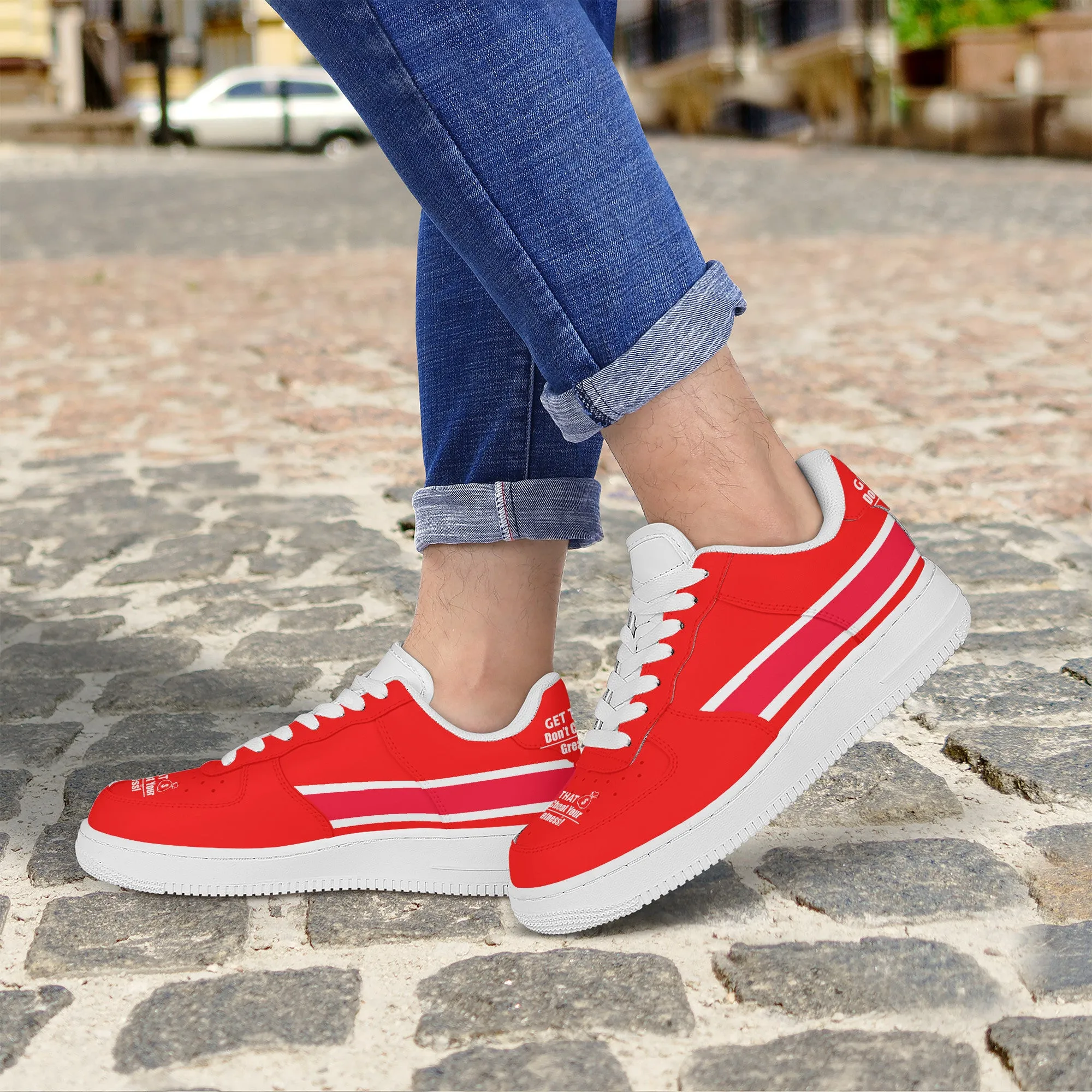 Get That Bag, Low Top Unisex Sneaker