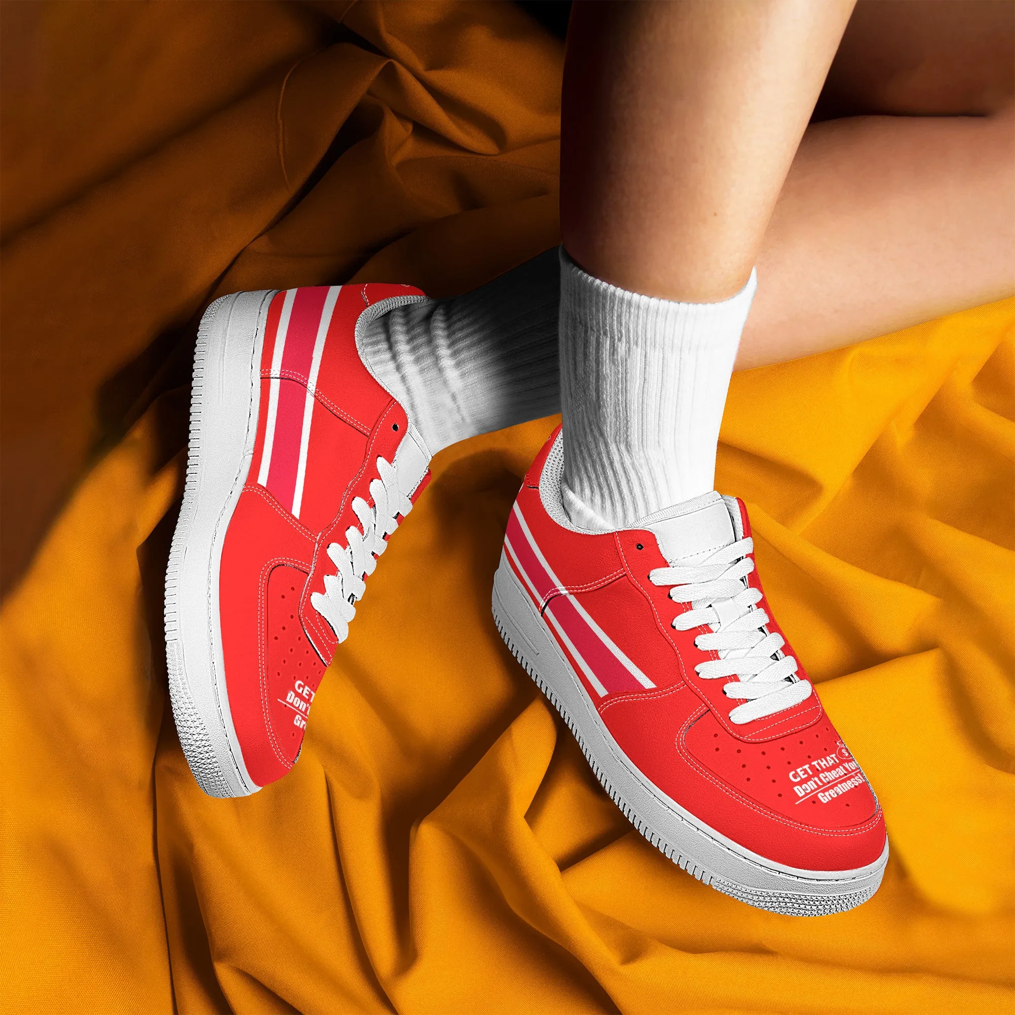 Get That Bag, Low Top Unisex Sneaker